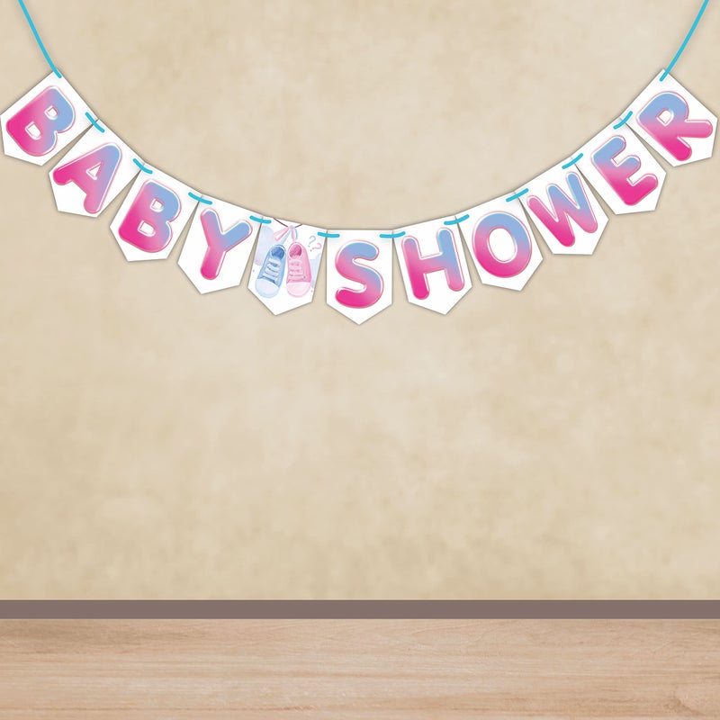 WOBBOX Wobbox Baby Shower Decoration Items| Baby Shower Ceremony Photo Booth Props For Photoshoot, Baby Shower Banner& Mom To Be Sash, Godh Bharai Ceremony Decoration Kit-(FP4895)  - Image 4