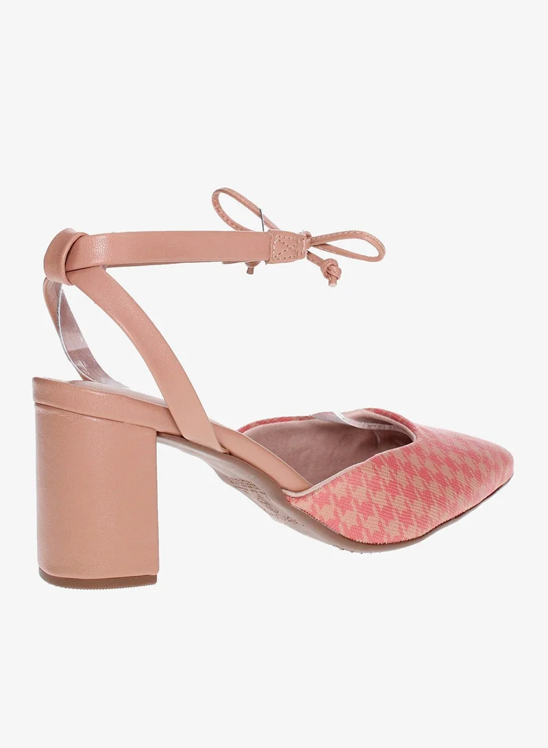 Beira Rio Nude Mid Heels Sandals for Women – Sling Back Heel Sandals for Girls with Ankle Strap for Women | Best Price UAE
