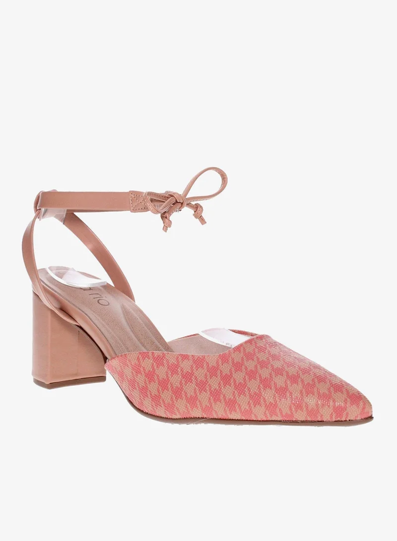 Beira Rio Nude Mid Heels Sandals for Women – Sling Back Heel Sandals for Girls with Ankle Strap for Women | Best Price UAE