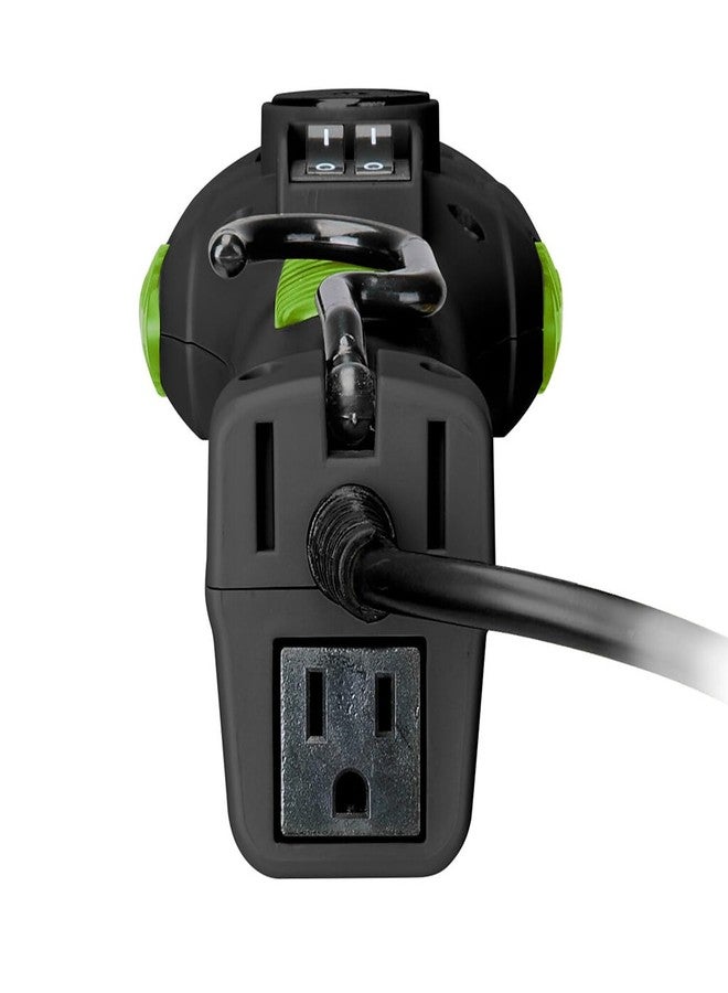 PowerSmith Work Light Lamp 3000 Lumen 25 ft. 16/3 SJTOW Oil-Resistant Power Cord, Construction Light, Mechanic Light, 12 Amp Power Outlet, Neodymium Magnet (PDL3025) - Image 3