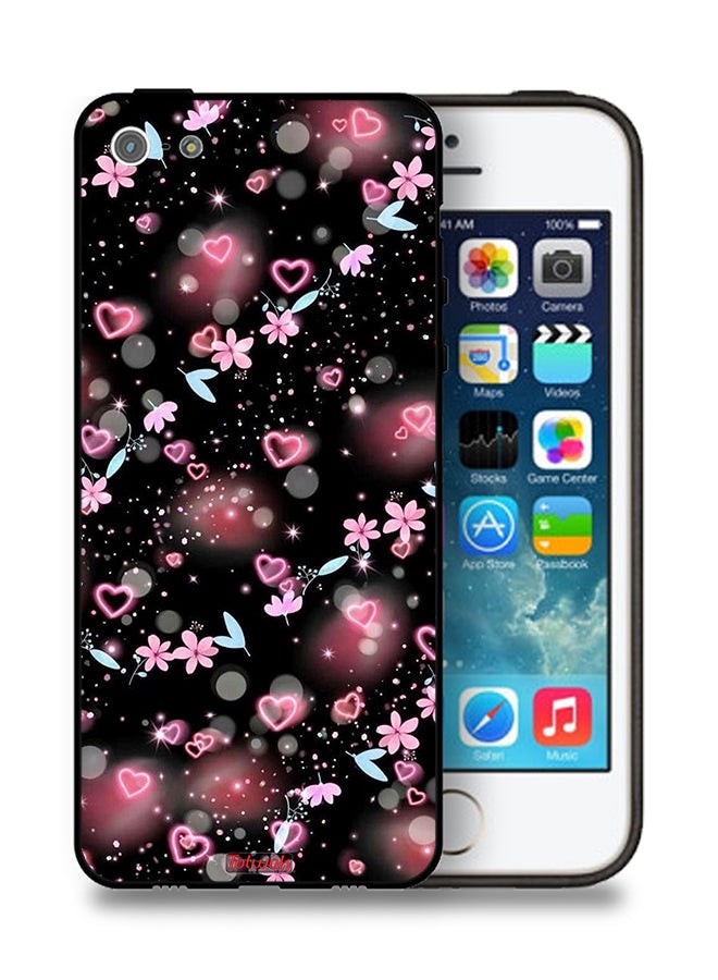 Tolwak Apple iPhone 5/5s/SE Protective Case Small Hearts And Flowers - Image 1
