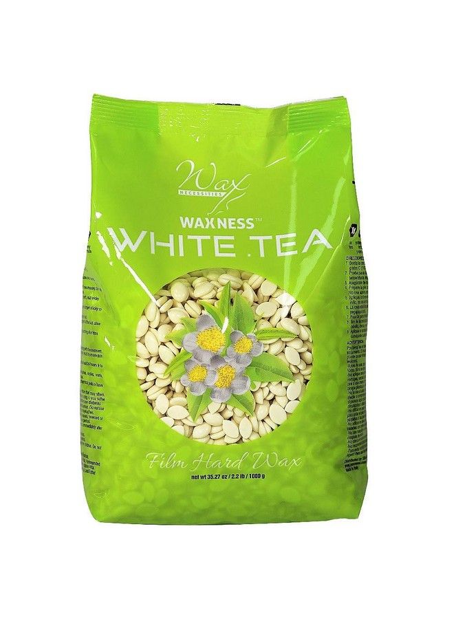 wax necessities Essities Film Hard Wax Beads White Tea Cream 2.2 Pound - Image 1