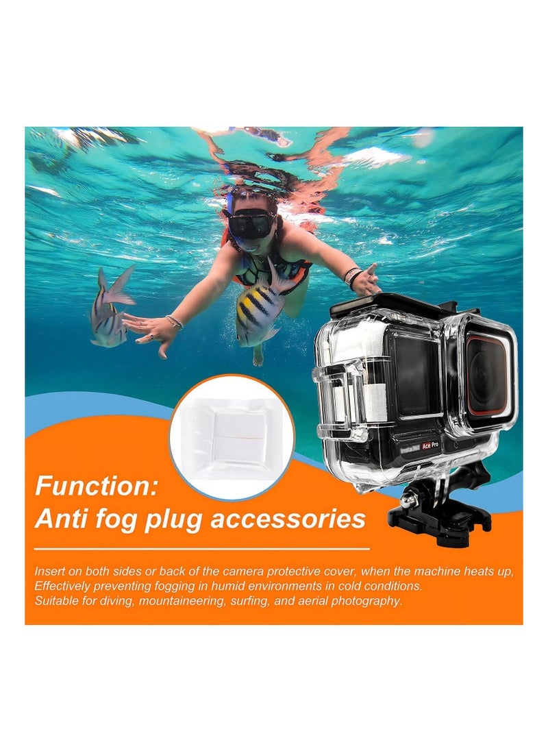 Generic - Housing Case for Insta360 Ace Pro, Underwater Dive Protective Shell Waterproof Up to 60m (197ft) with Bracket Accessories - Image 1