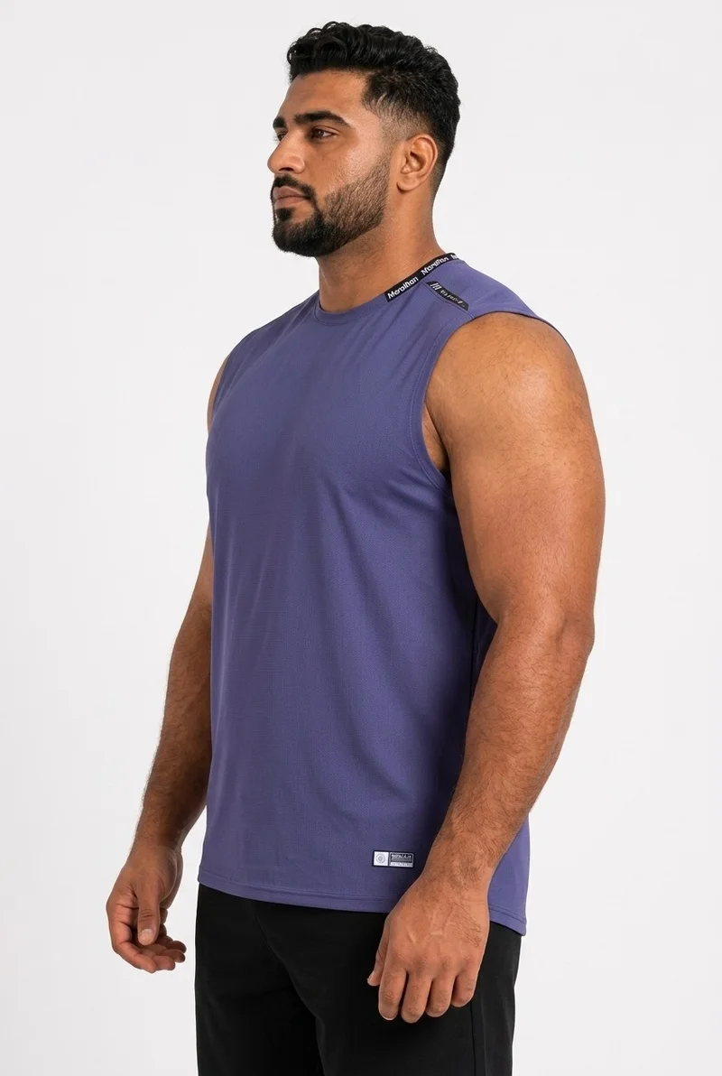 Moveletix Blue Men's Plus Size Training Tank Top Blue for Men | Best Price UAE