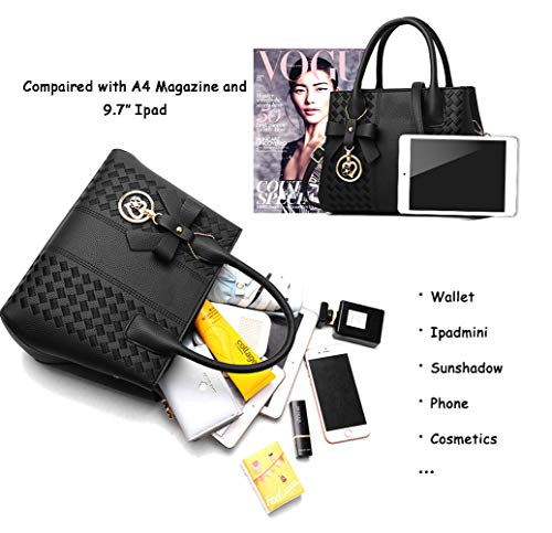 Jeniulet Purses and Handbags for Women Fashion Ladies PU Leather Top Handle Satchel Shoulder Tote Bags - Image 4