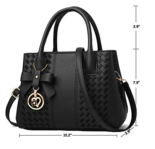 Jeniulet Purses and Handbags for Women Fashion Ladies PU Leather Top Handle Satchel Shoulder Tote Bags - Image 3