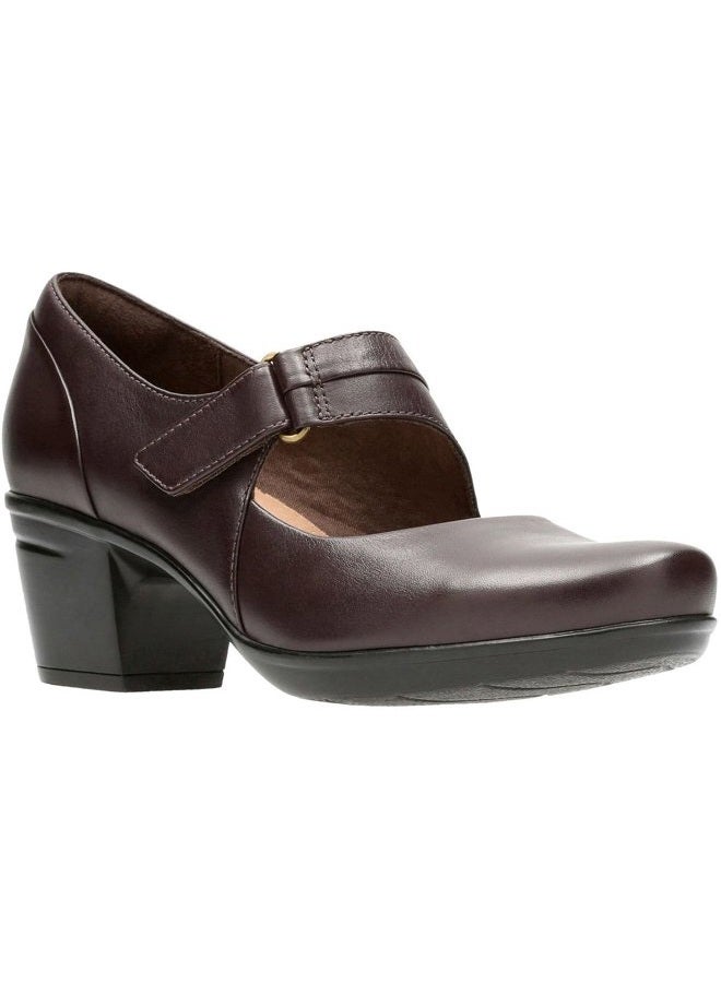 clarks Women's Emslie Lulin Pump, Brown Leather, 5 - Image 2
