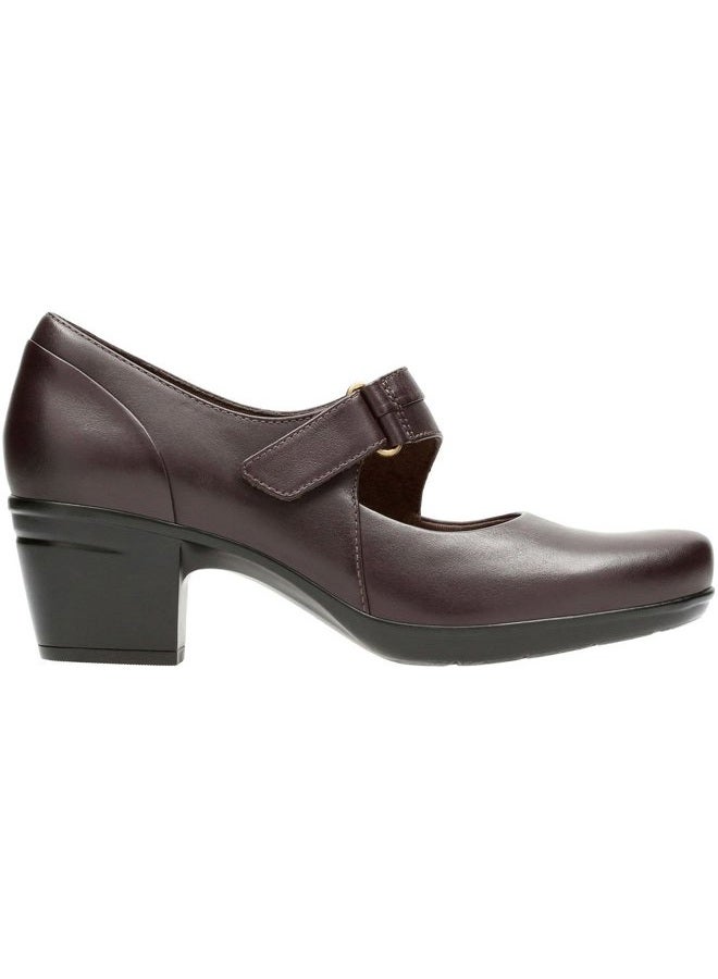 clarks Women's Emslie Lulin Pump, Brown Leather, 5 - Image 3