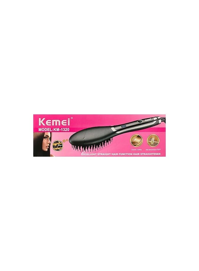 كيمي KM-1320 Hair Straightener Brush for Women - Image 5