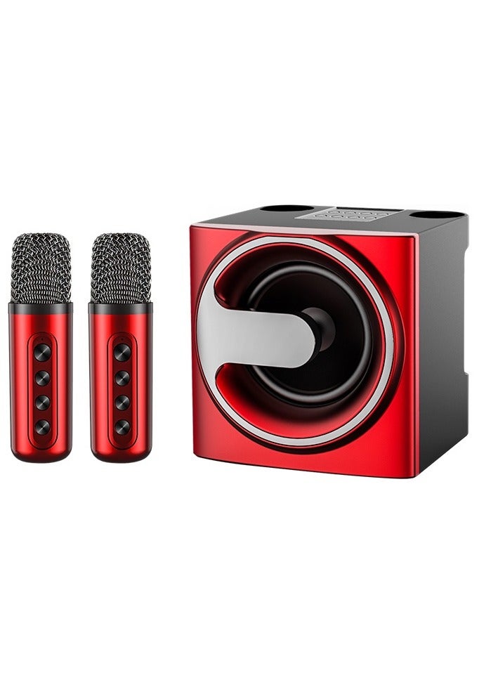 YS-207 Portable Bluetooth Speaker with 2 Microphones Wireless Red - Image 1
