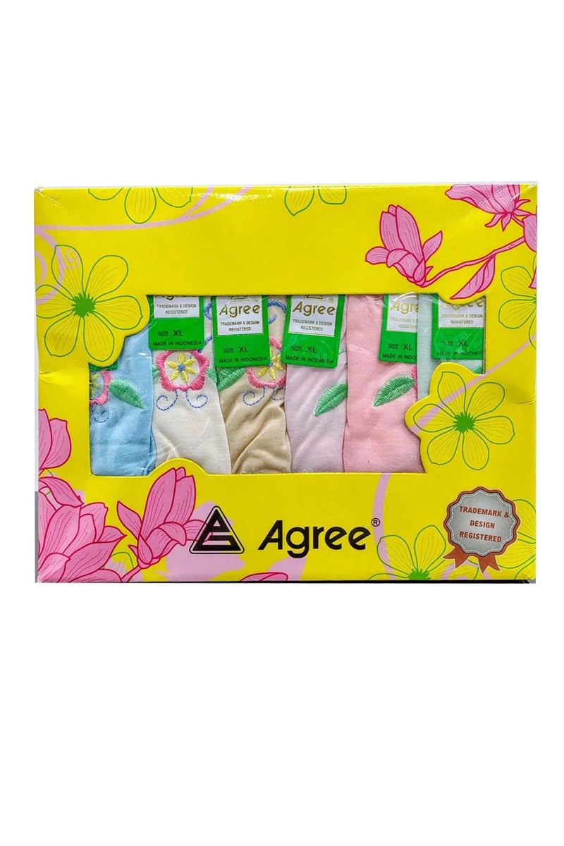 أغري مجموعة سراويل داخلية للبنات من Agree، متعددة الألوان، 12 قطعة، إندونيسيا - Image 1