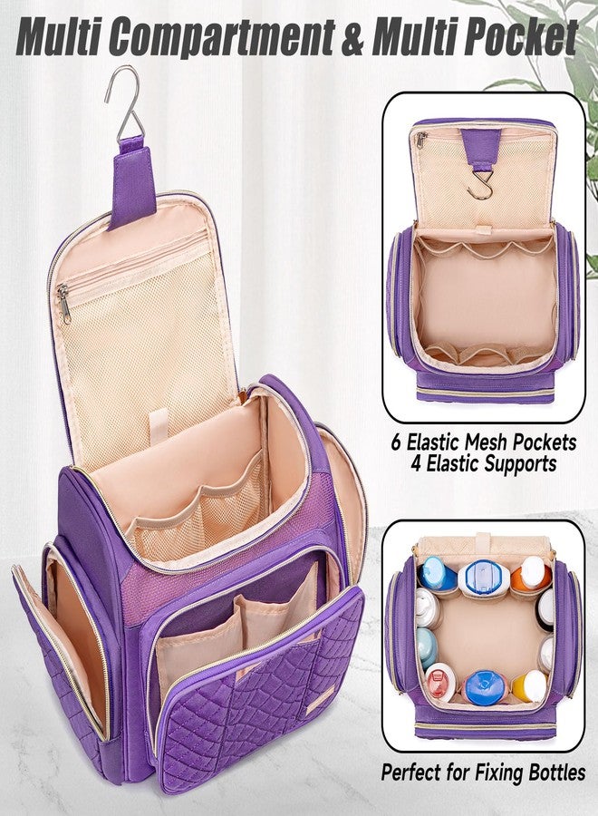 Tealari Large Toiletry Bag for Women Men,Bathroom Bag,Water Resistant Shower Bag,Makeup Bag,Portable Shower Caddy for College Dorm,Hanging Travel Toiletry Bag with Transparent Waterproof Phone Pocket - Image 5