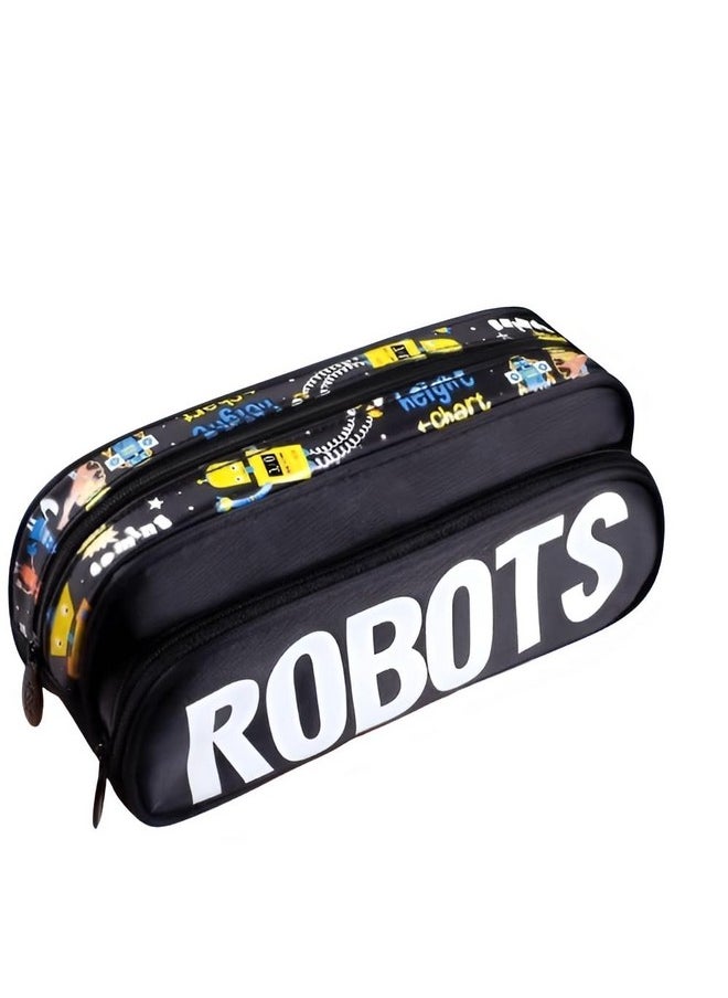 Happy Kids Happy Kids Large Capacity Pencil Pouch (Astronaut) (Black)  - Image 1