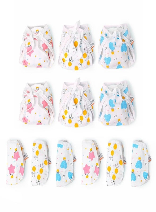 superbottoms Basic Reusable Cloth Diaper, Airplane, For 0-3 Years, 5 Super Soft Briefs For 6-9 Months, 12 Soft & Breathable Basic Langot For 0-9 Months, 1 Waterproof Diaper Changing Mat, Infant - Image 3