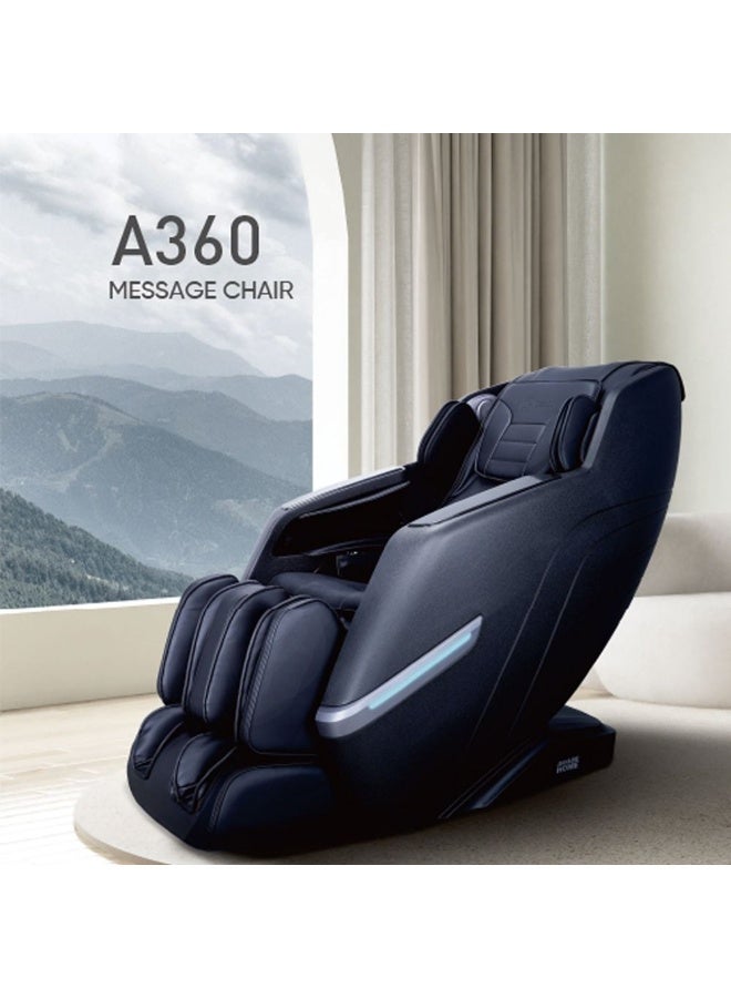 DANUBE HOME Gettisburg Massage Chair 2D Mechanism With Bluetooth Audio System | Relaxing Modern Design Living Room Furniture L154xW75.6xH112.4cm - Black - Image 1