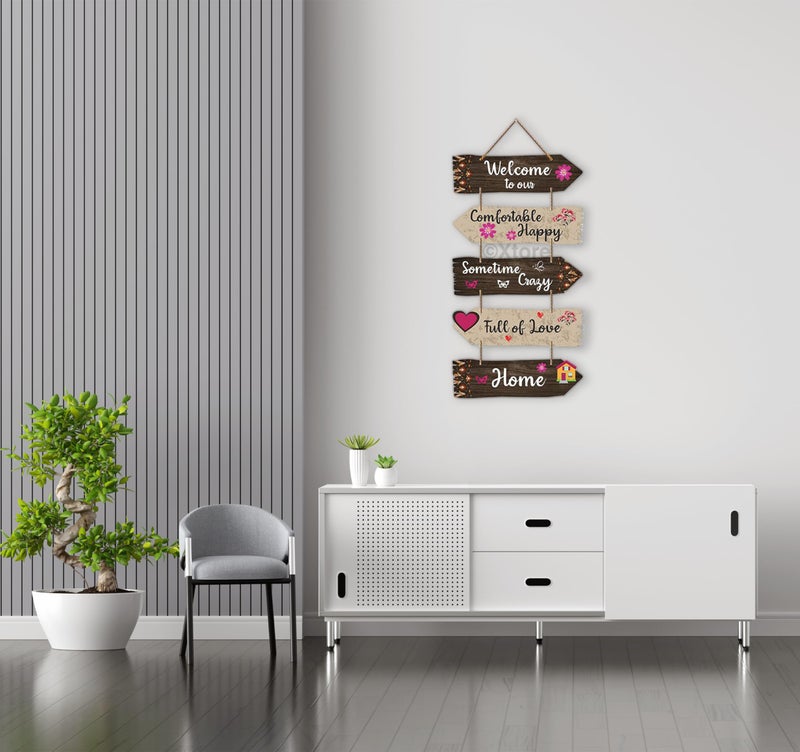 Xtore Decorative Wall Art MDF Wooden Wall Hanger for Living Room | Bedroom | Office | Kitchen | Home Decor - (XT117) - Image 2