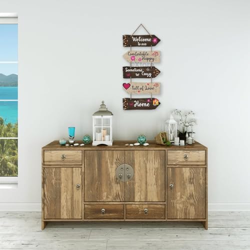 Xtore Decorative Wall Art MDF Wooden Wall Hanger for Living Room | Bedroom | Office | Kitchen | Home Decor - (XT117) - Image 3