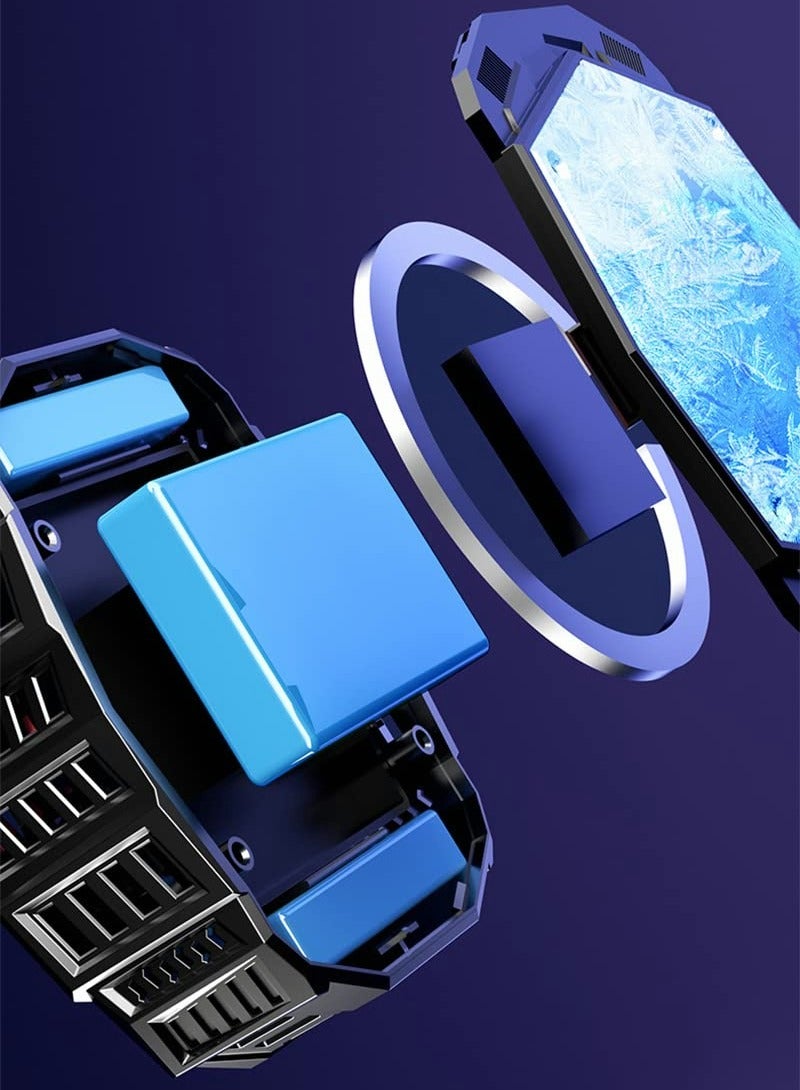Phone Cooler Fan, Magnetic Cell Phone Cooler with Built-in Battery, Portable Gaming Semiconductor Cooling Compatible with iPhone - Image 3