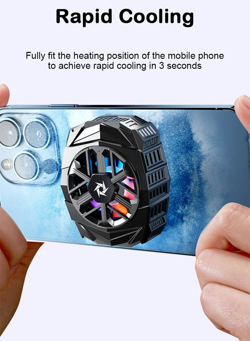 Phone Cooler Fan, Magnetic Cell Phone Cooler with Built-in Battery, Portable Gaming Semiconductor Cooling Compatible with iPhone - Image 4