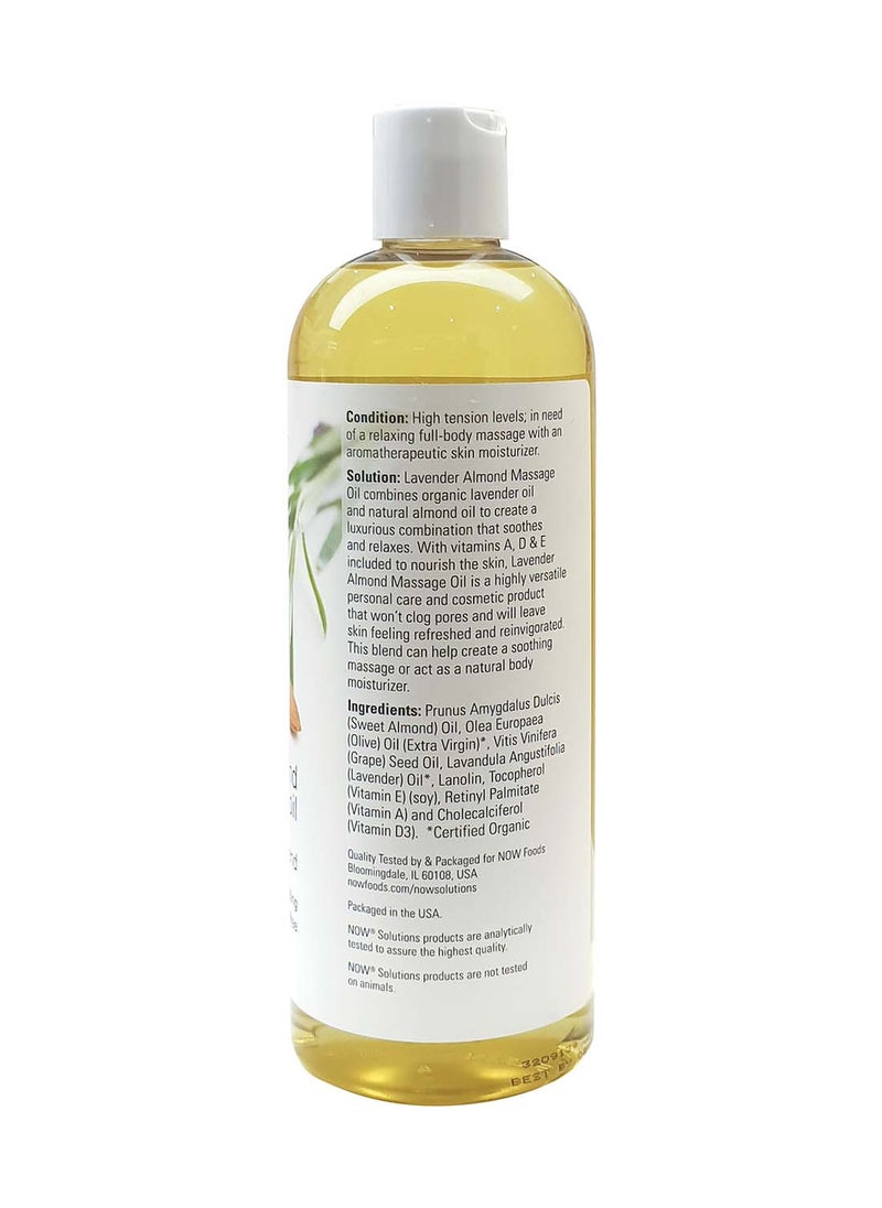 now Now Solutions, Lavender Almond Massage Oil 16 fl oz. / 473 ml  - Image 2