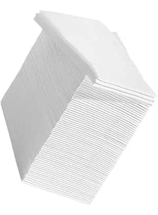 Disposable Dinner Napkins 100 Pieces White Thick Folded 40x30cm for Party Wedding Banquet - Image 1