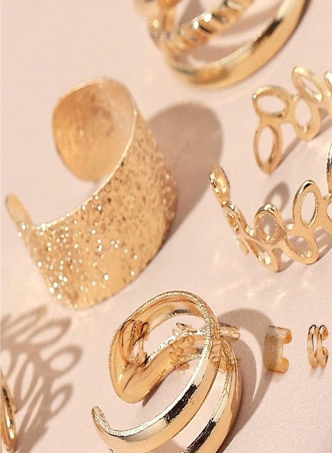 RUSTAMM 20 PCS Gold Hair Jewelry for Braids with Crystal Rhinestone Dreadlock Braid Clips Non-Piercing Ear Cuffs Clip Jewelry for Women Men Hair Accessories Braids - Image 4