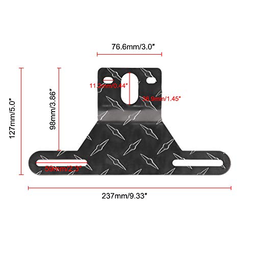 EVER Aluminum Trailer License Plate Light Bracket Universal for Most Trailer and Truck - Image 2