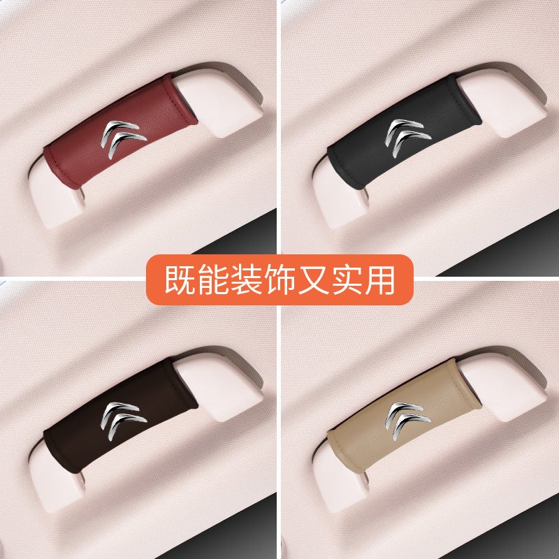 Suitable For Citroen C5 Car Door Handle Gloves Car Handle Protective Cover Car Roof Handle Protective Cover Interior Supplies - Image 5