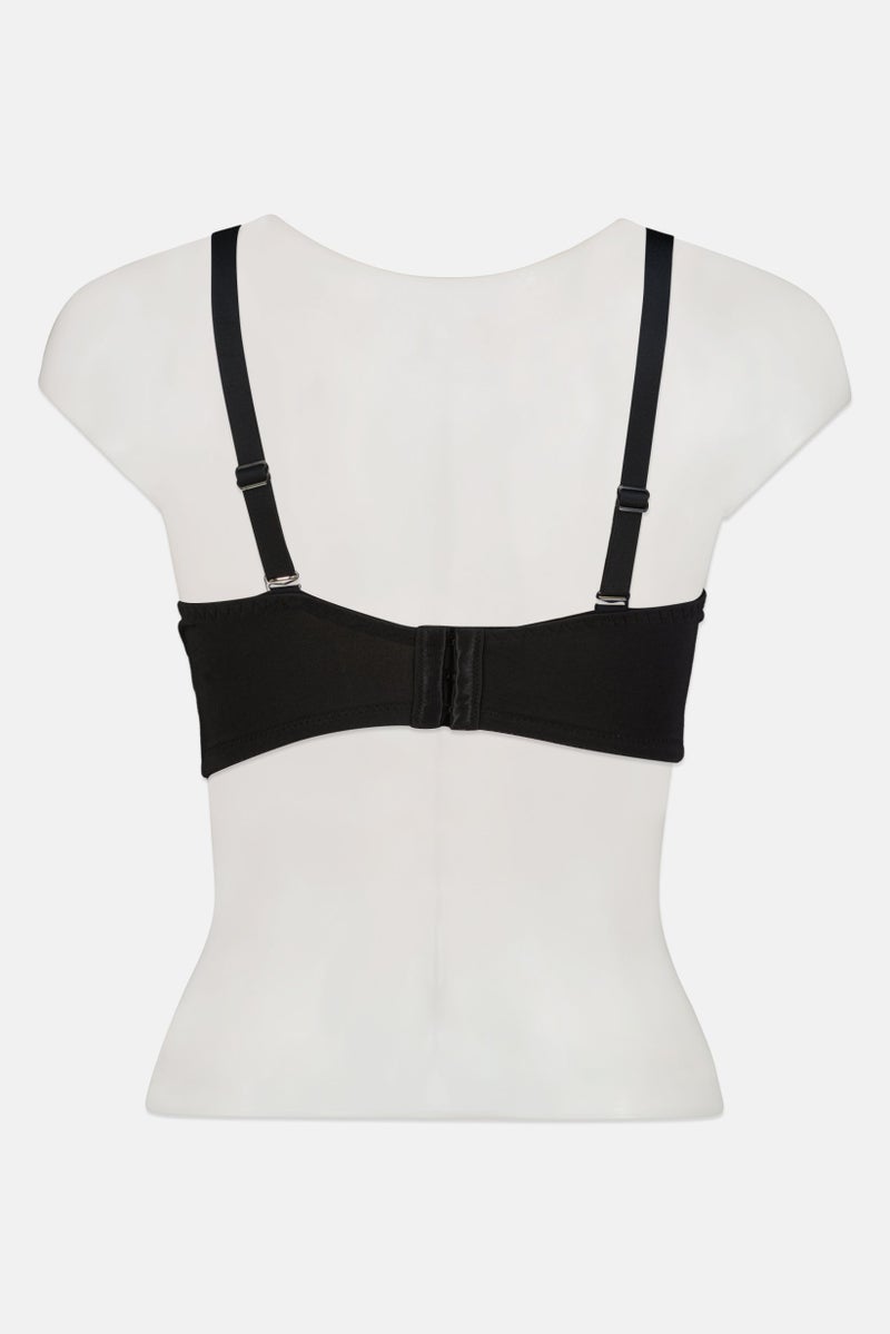 TRIUMPH Women Lace Padded Underwired Bra, Black - Image 2