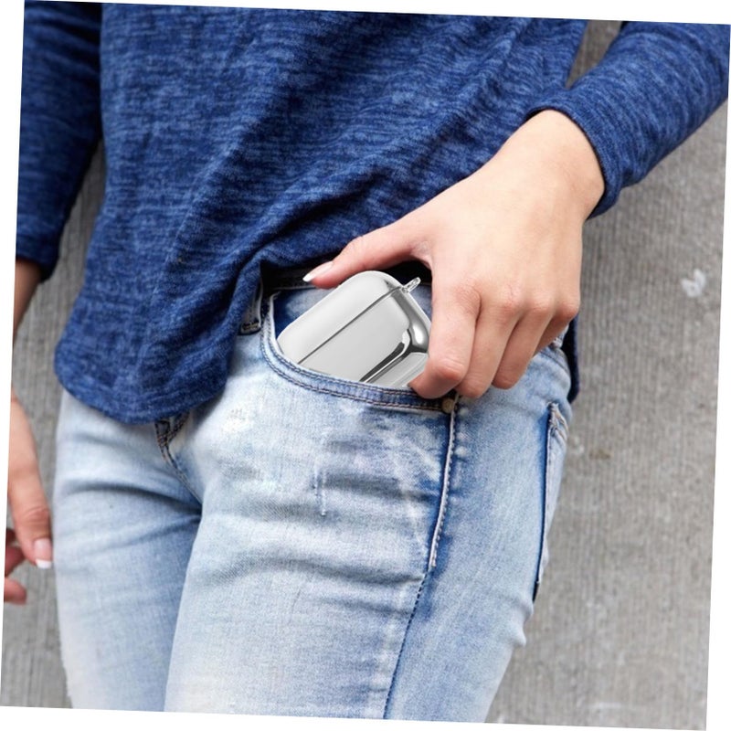 Anti Fall Wireless Earphone Storage Case Durable Protective Cover Stylish Portable Design Black - Image 5