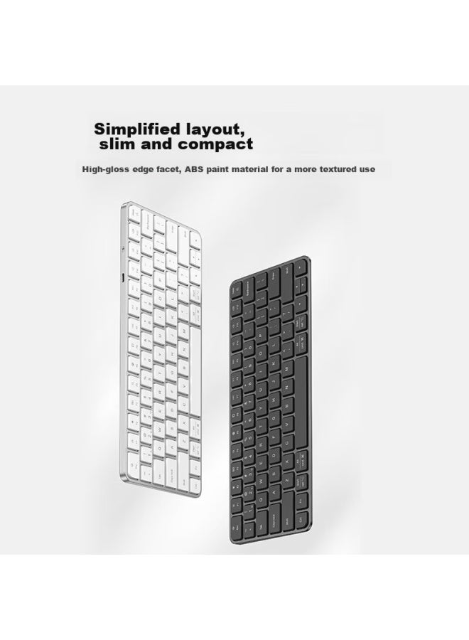 Bkayp Wireless Bluetooth Keyboard Compatible With Apple Mac, Smart Magic Metal Rechargeable Tablet Ipad Computer Desktop Macbook Laptop Phone Accessory - Image 2