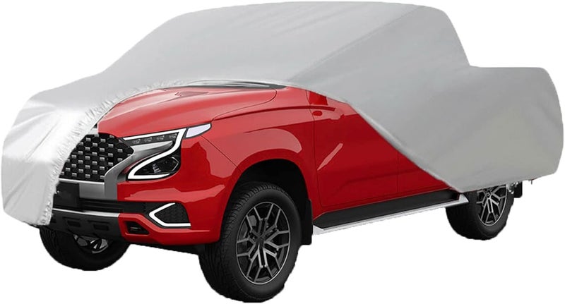 SEBLAFF Full Coverage Car Cover for Pickup Trucks - All Weather Protection, Silver, Universal Fit - Image 1