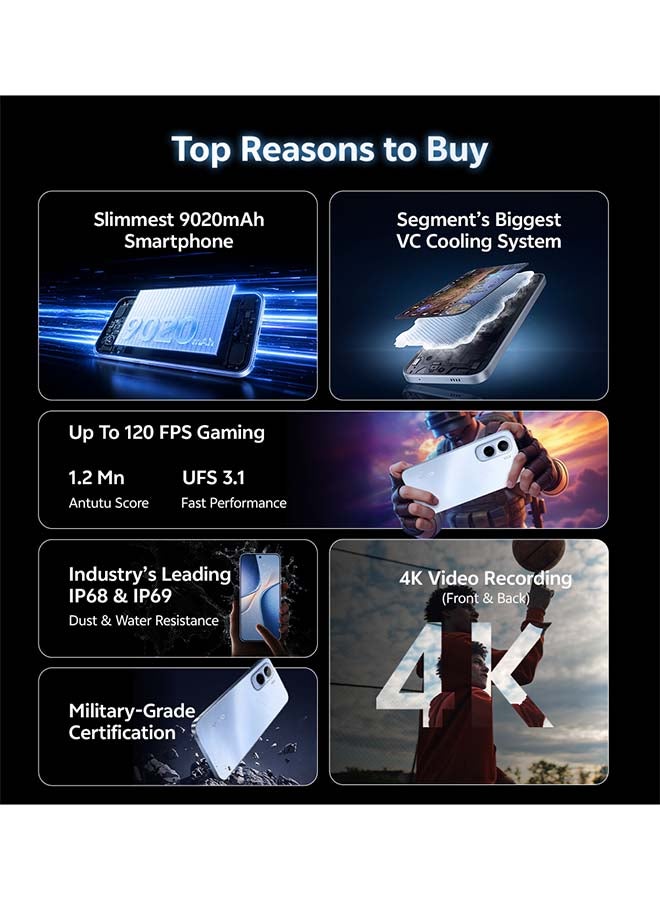 vivo T5 Pro 5G AI Dual SIM Blue 8GB 256GB With Exclusive Gifts: Smartwatch, 90W charger, Protective Cover, 4-year free battery replacement And 24 Months Warranty + 1 Year Screen Replacement - Middle East Version - Image 2