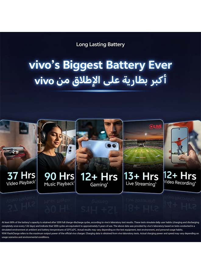 vivo T5 Pro 5G AI Dual SIM Blue 8GB 256GB With Exclusive Gifts: Smartwatch, 90W charger, Protective Cover, 4-year free battery replacement And 24 Months Warranty + 1 Year Screen Replacement - Middle East Version - Image 5