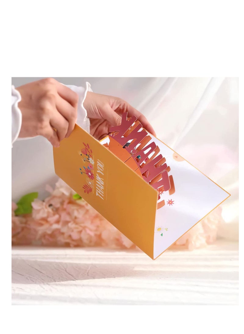 SYOSI Tree of Hearts Pop Up Card, Heart shaped 3D Popup Greeting Cards, Perfect for Mother's Day, Anniversary, Birthday Gift Card for Her, Mom, Wife, Valen tine's Day, Festival CardsThank You  - Image 2