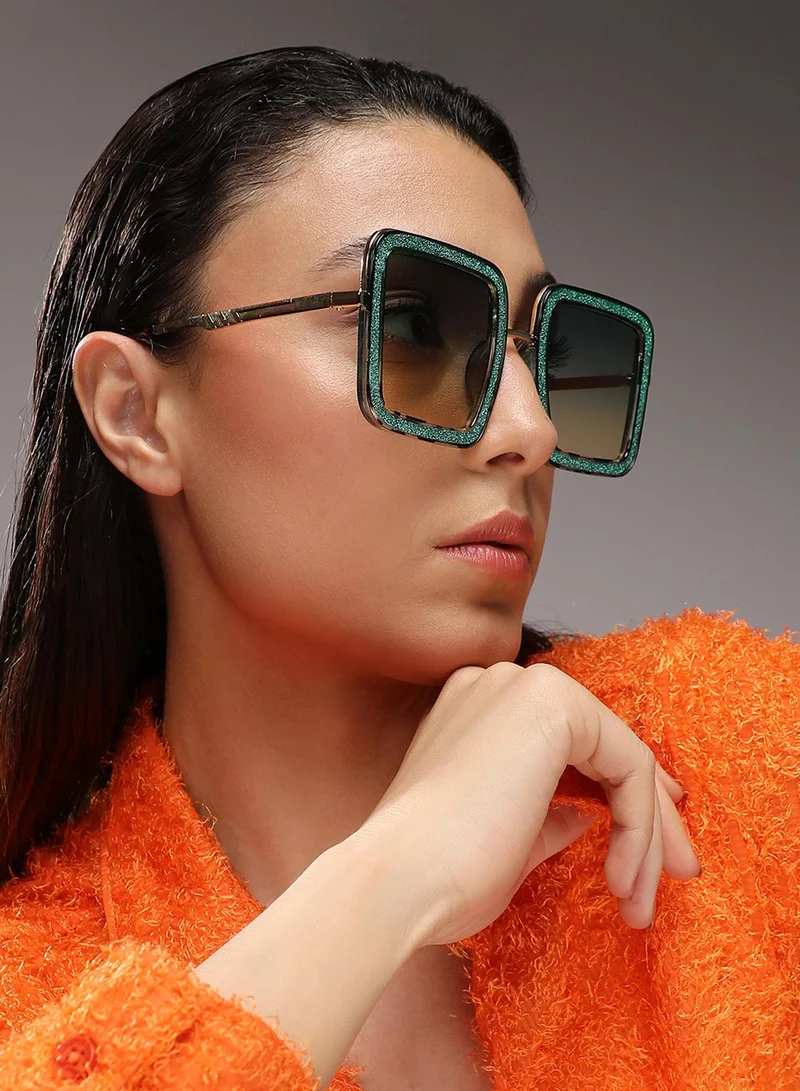 صوص هاوت Gradient Oversized Sunglasses - Multicolour