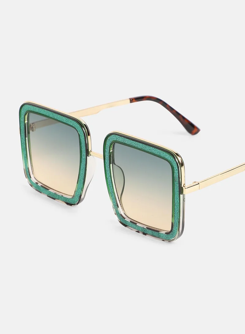 صوص هاوت Gradient Oversized Sunglasses - Multicolour