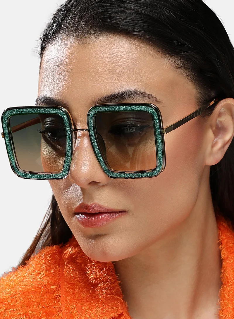 صوص هاوت Gradient Oversized Sunglasses - Multicolour