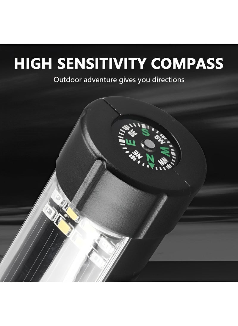 REOCLE Solar Flashlight Car Flashlight High Lumens LED Light USB Rechargeable Tactical Multi-Function Torch Tool with Window Breaker & Seat Belt Cutter & Emergency  - Image 4
