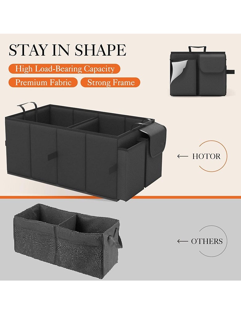 Large-Capacity Foldable Car Trunk Storage Box, Vehicle Storage Organizer, In-Car Storage Container, Rear Trunk Organizer