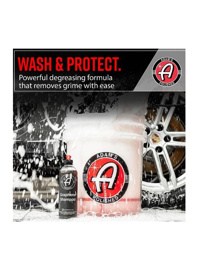 Adam's Polishes Adam's Graphene Shampoo 16oz Graphene Ceramic Coating Infused Car Wash Soap Powerful Cleaner & Protection In One Step pH Neutral High Suds For Foam Cannon Foam Gun Or Detailing Bucket  - Image 4