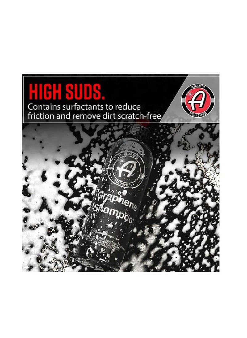 Adam's Polishes Adam's Graphene Shampoo 16oz Graphene Ceramic Coating Infused Car Wash Soap Powerful Cleaner & Protection In One Step pH Neutral High Suds For Foam Cannon Foam Gun Or Detailing Bucket  - Image 5