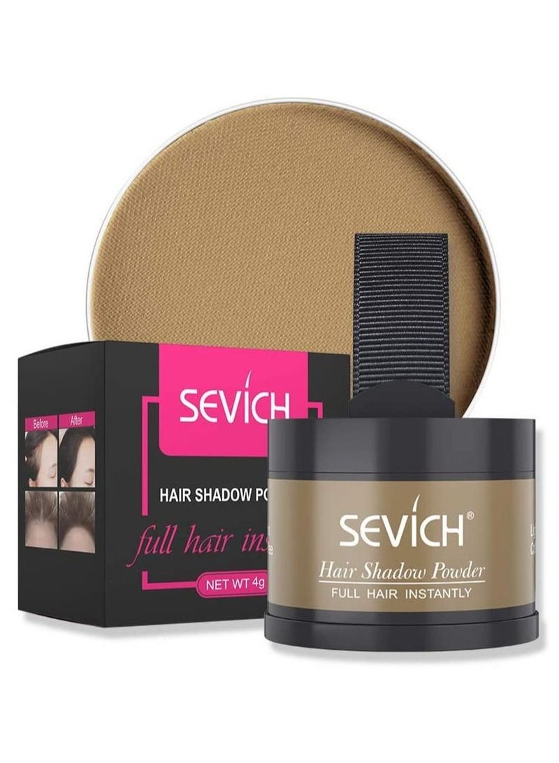 Sevich Instantly Hairline Shadow Hairline Powder Quick Cover Hair Root Concealer Eyebrows & Beard Line Hair Root Touch Up for Thinning Hairline Windproof & Sweatproof (Light Coffee) - Image 1