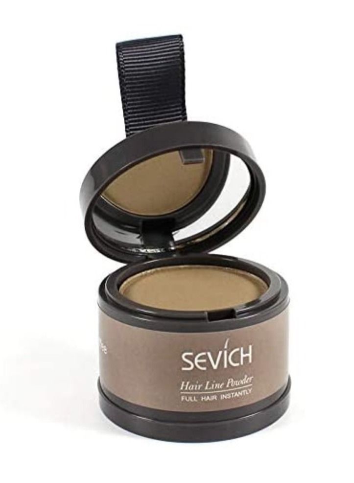 Sevich Instantly Hairline Shadow Hairline Powder Quick Cover Hair Root Concealer Eyebrows & Beard Line Hair Root Touch Up for Thinning Hairline Windproof & Sweatproof (Light Coffee) - Image 3