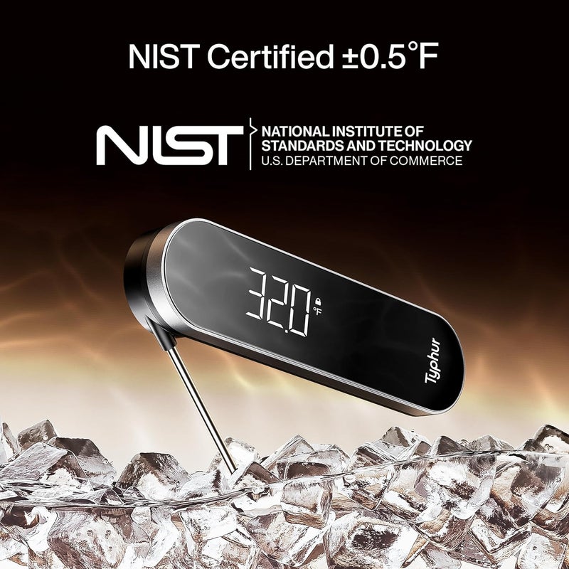 Typhur InstaProbe Core 0.5 Sec Instant Read Meat Thermometer Digital with Readable Display in Sunlight for Cooking, Professional Thermometer with IP67 Waterproof for Grill, BBQ, Cooking, Smoker - Image 4