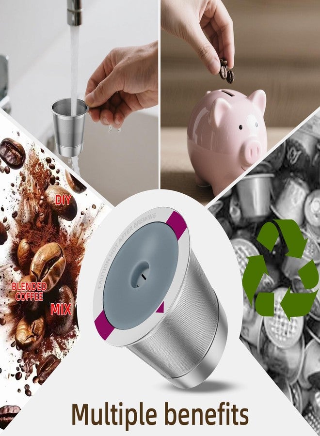 vibement 2 Pack Reusable K Cup Coffee Pods, Universal Stainless Steel Refillable K Cup Coffee Filters for Keurig 1.0 and 2.0 Coffee Makers - Image 5