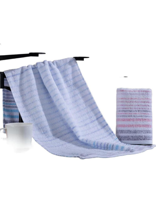 Grace Xinjiang Pure Cotton Towel, Soft And Comfortable, Highly Absorbent Face Towel, Striped Face Cloth, Two-Pack Gift Box, 80G/Piece - Image 3