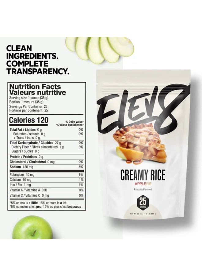 Elev8 Creamy rice Dairy free and gluten free Apple Pie 868g - Image 3