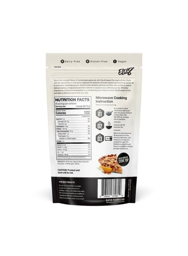 Elev8 Creamy rice Dairy free and gluten free Apple Pie 868g - Image 5
