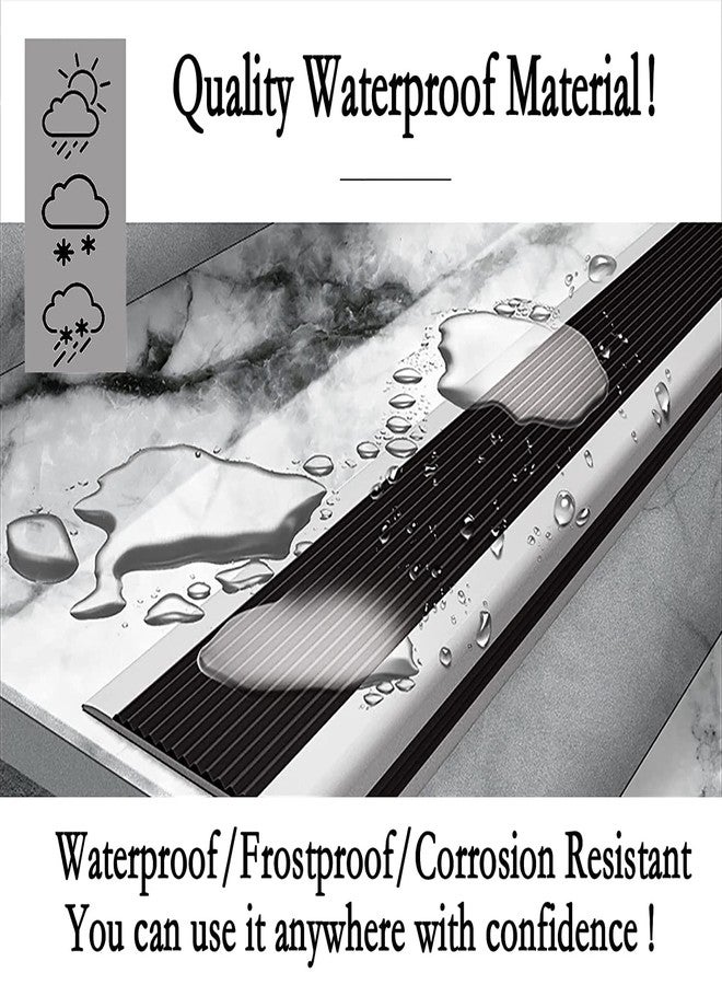 zarini واقي حافة الدرج المطاطي من زاريني بطول متر واحد - واقي زاوية ذاتي اللصق على شكل حرف I للبلاط والخشب الداخلي والخارجي (5 سم، متعدد الألوان) - Image 4